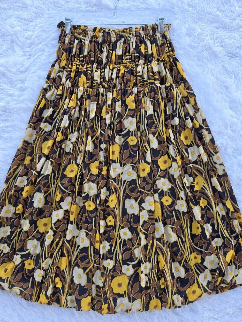 Rebecca Taylor NWT Daphne Fleur Mesh Floral Midi Skirt